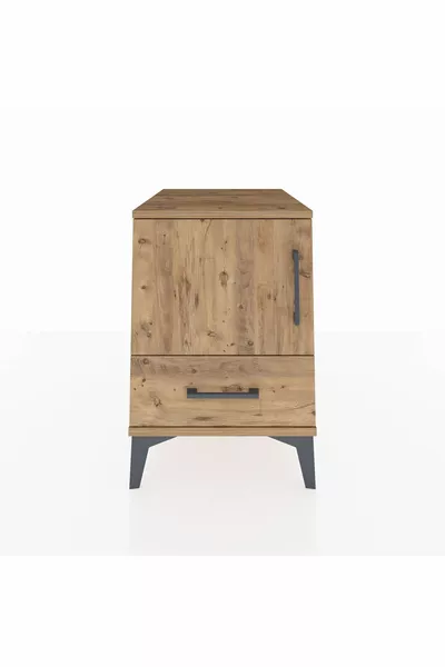 Кронос скрин с 2 рафта, едно чекмедже и една врата, бор-бор