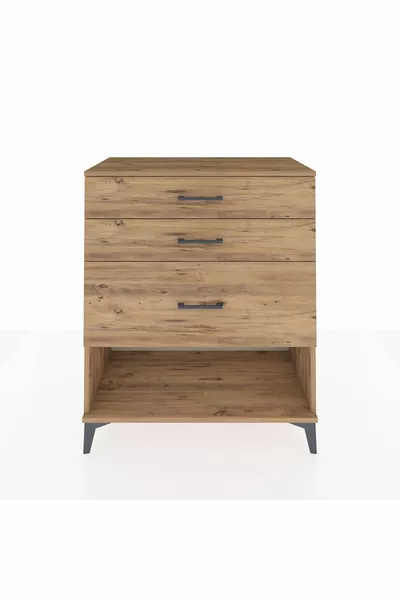 Hyperion Şifonyer 3 Çekmeceli  Çam-Çam