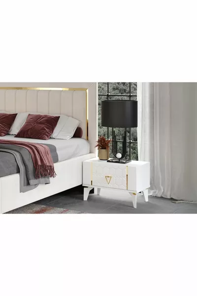 Comodino Santa White