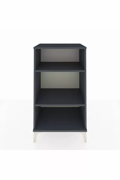 Hyperion Nachtkastje 2 Planken Antraciet-Antraciet