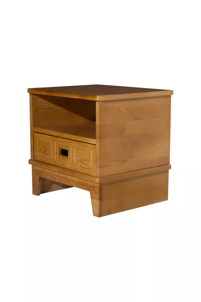 Лио дървен нощен шкаф, орех