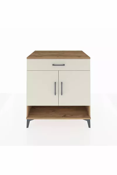 Kronos Dressoir 2 Planken 1 Lade 2 Deuren Den-Hout & Marmer