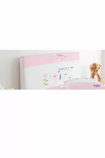 Чехол для подушки с цветами и бабочками