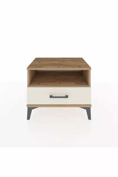 Hyperion Kommode mit einem Regal und einer Schublade aus Kiefer-Marmor