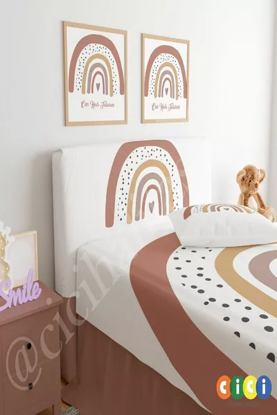 غطاء رأس السرير قوس قزح