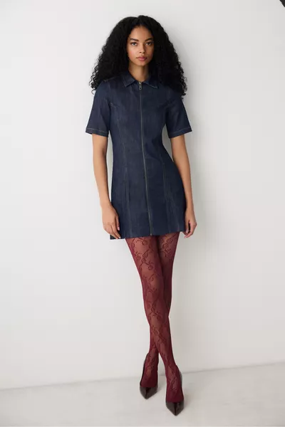 Floral File Bordeaux Panty