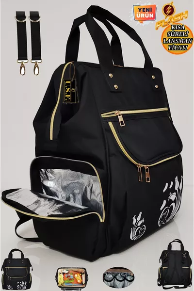 Borsa Organizer per Cura del Bambino, Zaino di Lusso Multifunzionale per Mamma e Neonato