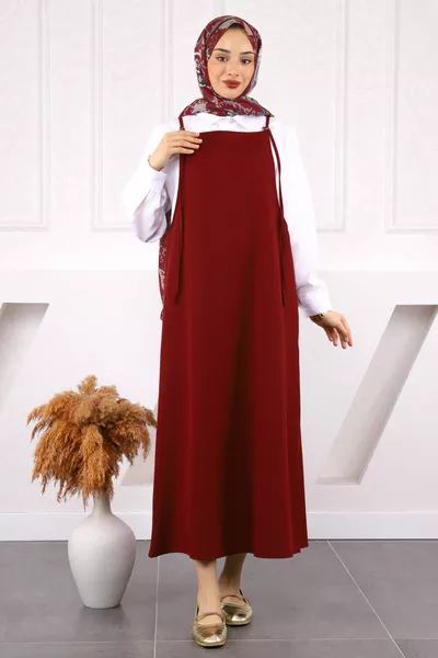 Bordo İp Askılı Jile