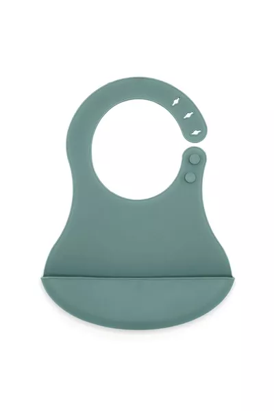 Bavaglino Mini in Silicone Menta