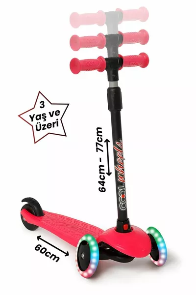 Star Light 3-Wheeled Kids Scooter Pink +3 KG