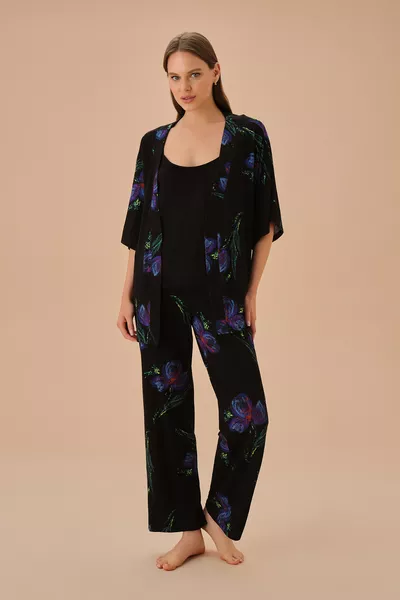 Liona Three-Piece Pajama Set