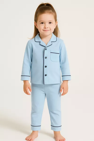 طقم بيجامة أطفال موحد الجنس