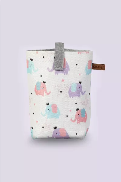 Borsa Organizer per Mamma e Bambino, Bagnato, Asciutto, Sporco, Pulito, Elefante, Vestiti, Biancheria, Multiuso con Copertura
