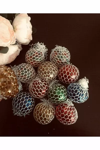 Importiertes Modell Glitzer Innerhalb Handbewegung Stressspielzeug Quetschball Gel Gehirn Stressspielzeug Schleimball