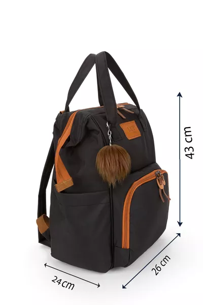 Детска раница за майки с термален държач за бутилки и приспособление за закачане на детска количка