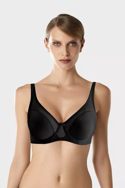Women's Black  Underwire Shaping Minimizer Bra