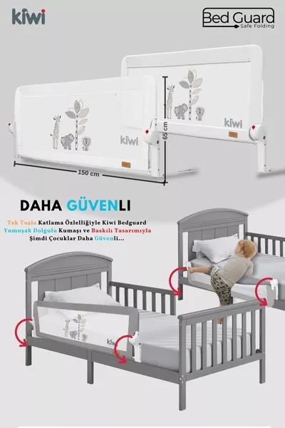 Barrière de sécurité pour lit d'enfant et garde-corps de lit, tissu rembourré supplémentaire