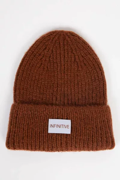 Men's Knit Beanie with Label WN