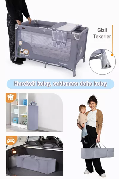 ملعب ألعاب أتلانتا ماكس مع وحدة بطانية سفلية * سم