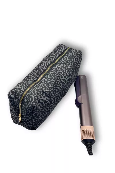XL Reistas voor Leopard Print Haarstijltang, Airwrap en al uw Haarstylingapparaten