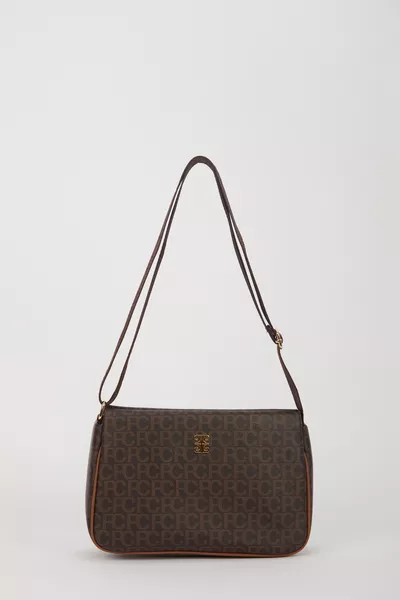 حقيبة كتف نسائية باللون البني للقهوة 