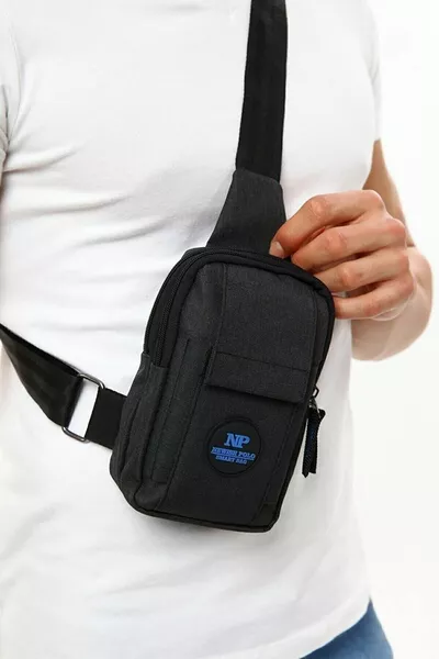 Unisex Linen Phone Compartment Waist and Crossbody Shoulder Bag Chest Travel Daily Bodybag