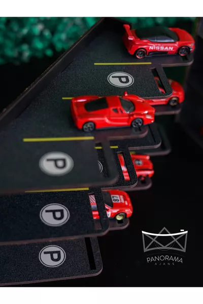 1/ Scale Model Car Desktop Shelf Garage Parking