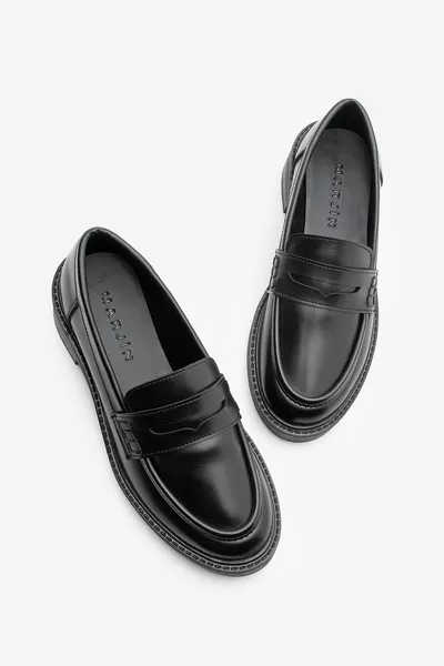 حذاء لوفر نسائي يومي كلاسيكي كاجوال ماكوسن فونلي أسود