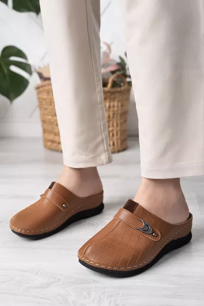 Дамски ортопедични ежедневни чехли с мека подметка и затворена предна част