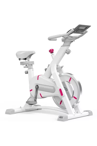 White Running Fitness Bike Spin Bike Upright Exercise Home Treadmill Bike