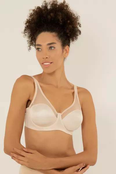 حمالة صدر مصغرة داعمة بتفاصيل تول مع دعامة