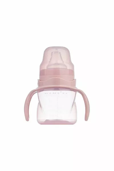 كوب تدريب مع مقبض، مليلتر، وردي فاتح، عمر 6 أشهر، قطعة واحدة