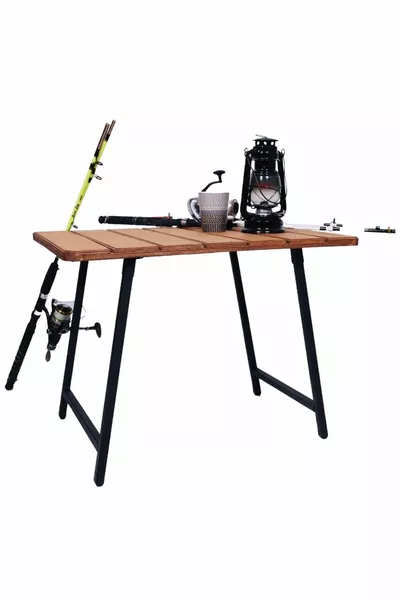 Klappbarer Holz-Camping- und Picknicktisch