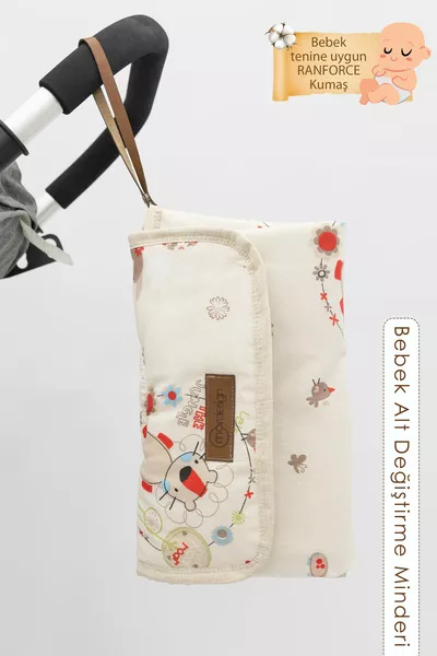 Baby Wickeltasche Wickelunterlage, Wechselpad, Tragbare Pflege Tasche, Tier-Serie