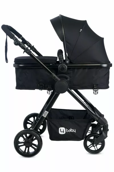 عربة أطفال 4 بايب كول سوداء لنظام السفر (بدون مهد)