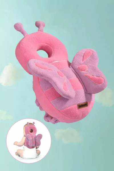 وسادة حماية الطفل للمشي - حماية الرقبة ضد السقوط - جناح الملاك للفراشة