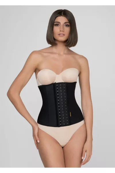 Tvigoso Model 4 Hook-and-Eye Fastener Shaper, Tightening, 3-Zone Effect, Non-Strap Latex, Black Color