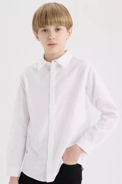 Jungen Oxford Langarmhemd