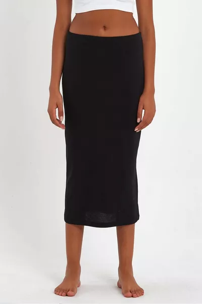 Long Elastic Waist Skirt Lining Petticoat Slip Jumpsuit