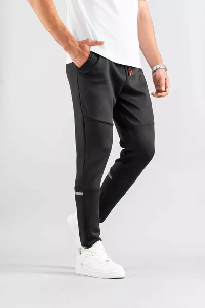 بنطلون رياضي رجالي أسود