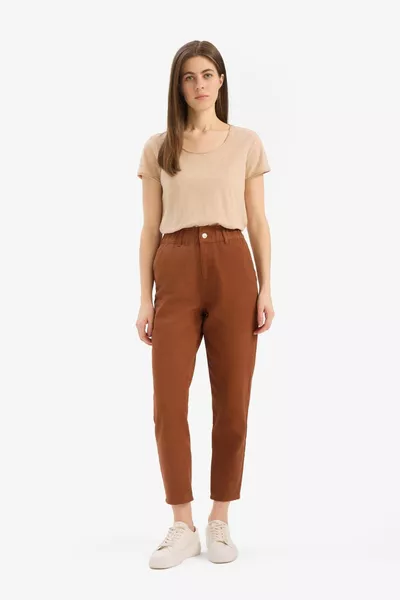 Baggy Gabardine % Cotton Pants wn