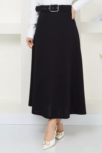 Belled Mevlana Skirt Black 
