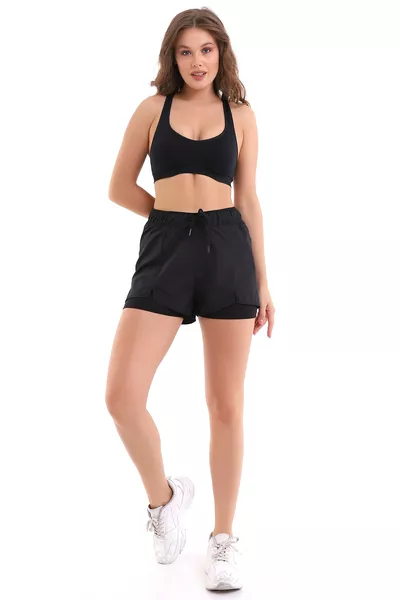 Sports Shorts with Inner Tights