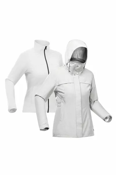 Dames 3-in-1 Waterdichte Outdoor Trekking Jas - Grijs - Travel °C