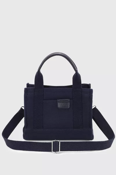 Sac Tote en Toile Bleu Marine 