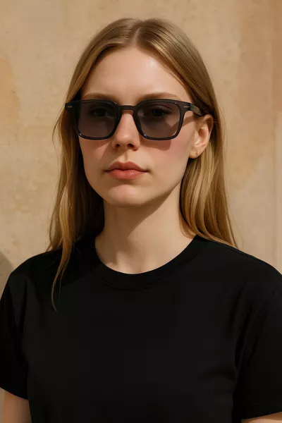 نظارات شمسية للجنسين جديدة لموسم العام من جيميريك ديمان باللونين الأزرق والأسود