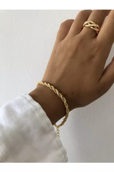 Italienisches Flachkettenglied Edelstahlarmband Armband