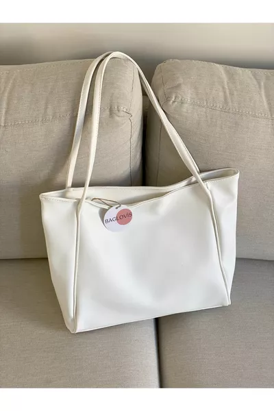 حقيبة نسائية كبيرة من الجلد الناعم