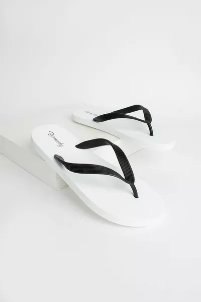 Men's Comfortable White Beach Flip Flops