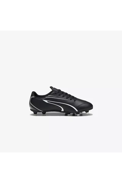 Vitoria FG Kids Black Grass Soccer Cleats